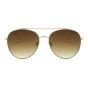 HAN SUNGLASSES不锈钢防UV太阳眼镜-金框棕色片(HN52017L C4)