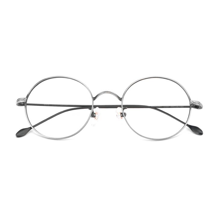 HAN合金光学眼镜架-简约银色(HN49361-C03)