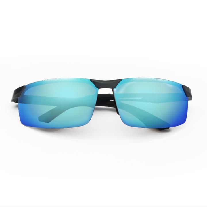 HAN SUNGLASSES铝镁合金偏光运动太阳眼镜-枪框蓝片(HN51013L C2)