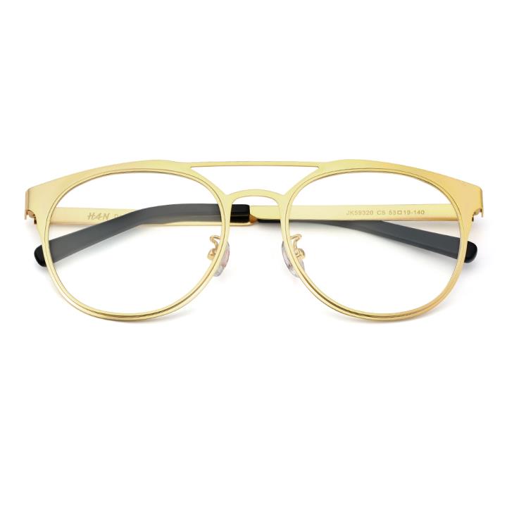 HAN SUNGLASSES不锈钢太阳眼镜架-金色(JK59320-C5)可配近视镜片
