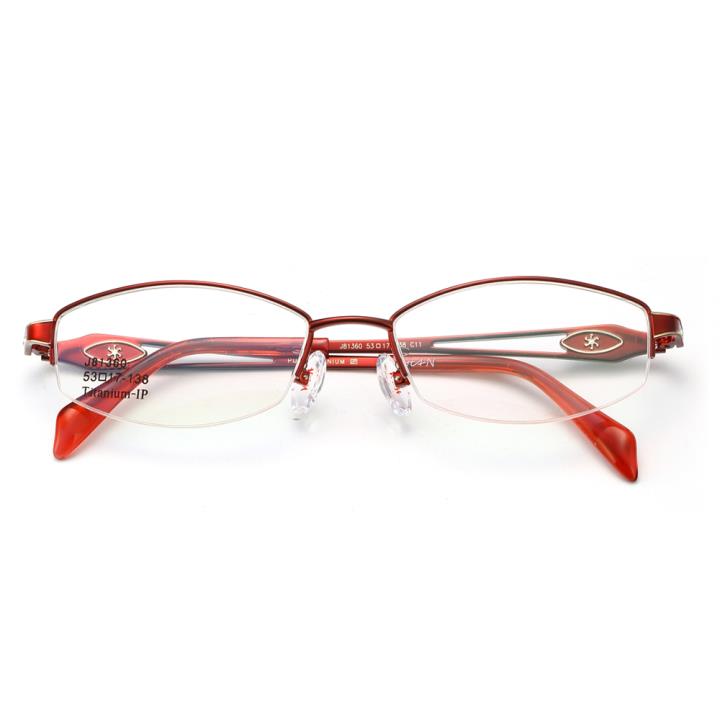 HAN时尚光学眼镜架J81360-C11酒红色