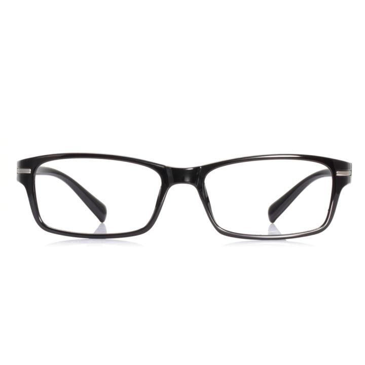 沃兰世奇TR90塑胶钛眼镜架-亮黑(CY8015-C03)
