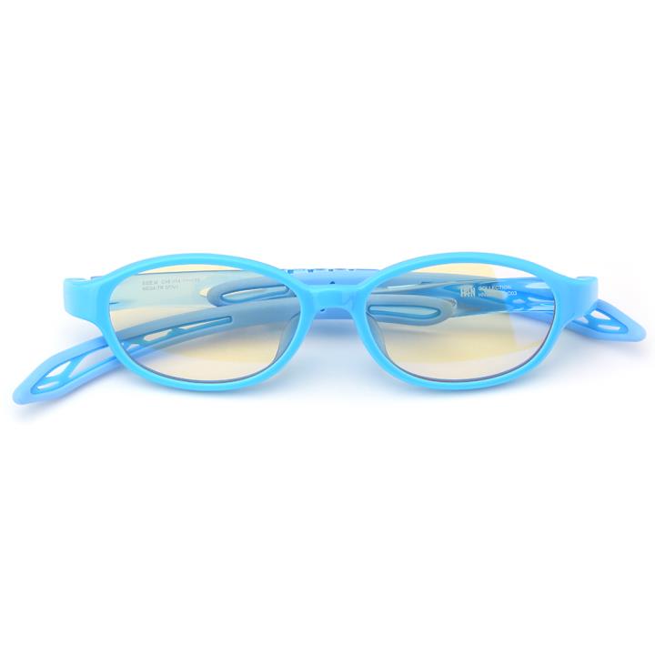 HAN OMO TR90全天候儿童防蓝光护目眼镜-清新蓝(HN32000 C3/S)平光