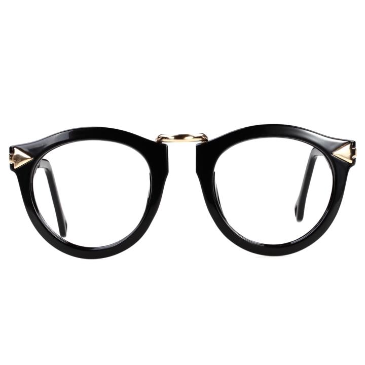HAN时尚潮款防辐射蓝光眼镜架-黑色(HD2624-C1)
