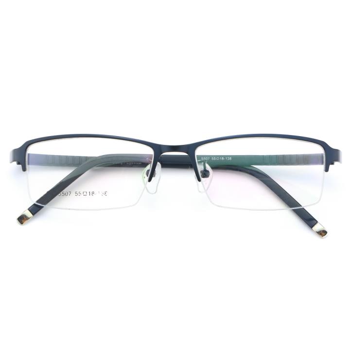 HAN金属时尚光学眼镜架-蓝色(5507-F07)