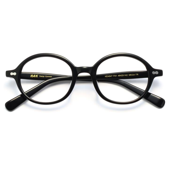 HAN时尚光学眼镜架HD4847-F01 经典亮黑