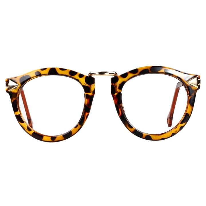 HAN时尚潮款防辐射蓝光眼镜架-豹纹色(HD2624-C4)