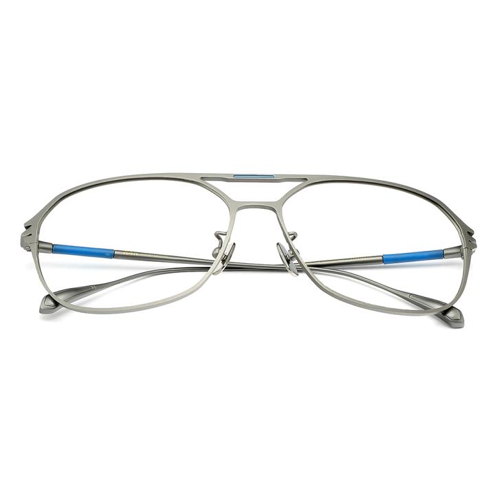 HAN纯钛光学眼镜架-枪色近视框（JK5851-C3）