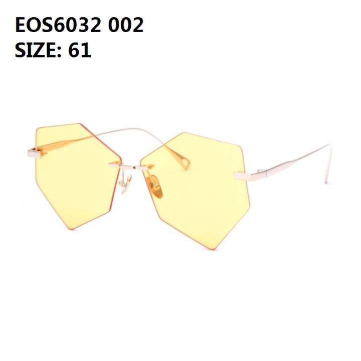 Eje Optico Sistema太阳眼镜EOS6032 002 金框浅黄片