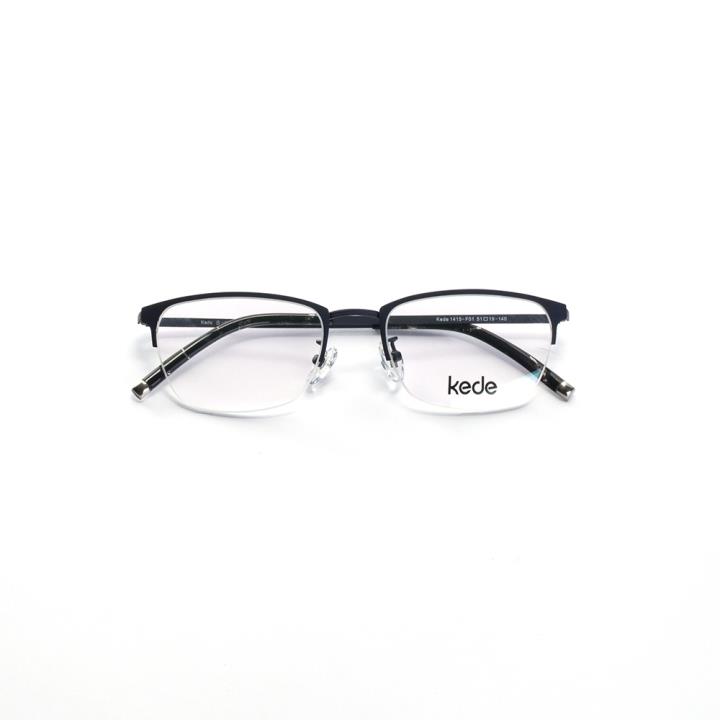 Kede时尚光学眼镜架Ke1415-F01  亮黑
