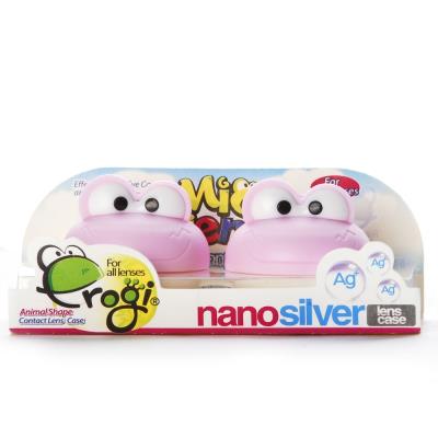 纳米银健康安全抗菌隐形眼镜护理盒—卡通粉色青蛙