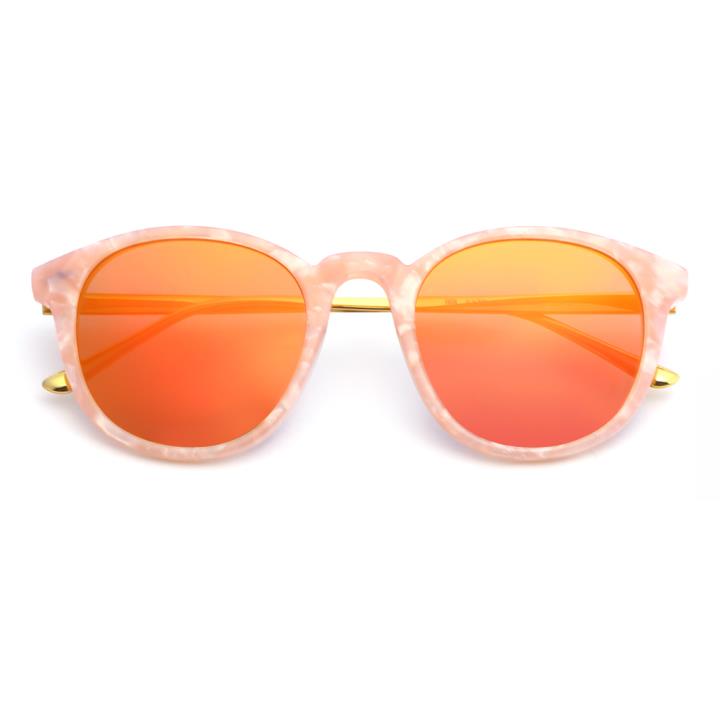 HAN RAZR-X9板材防UV太阳眼镜-粉框橘色片(HN61004 C04/S)