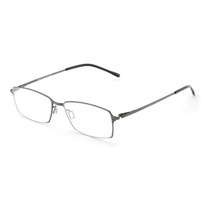 HAN不锈钢光学眼镜架-低调枪色(HD49220-C3)