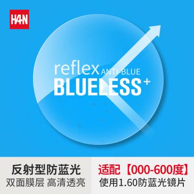 HAN ANTI-BLUE1.60智能反射型防蓝光非球面树脂镜片(1.598)