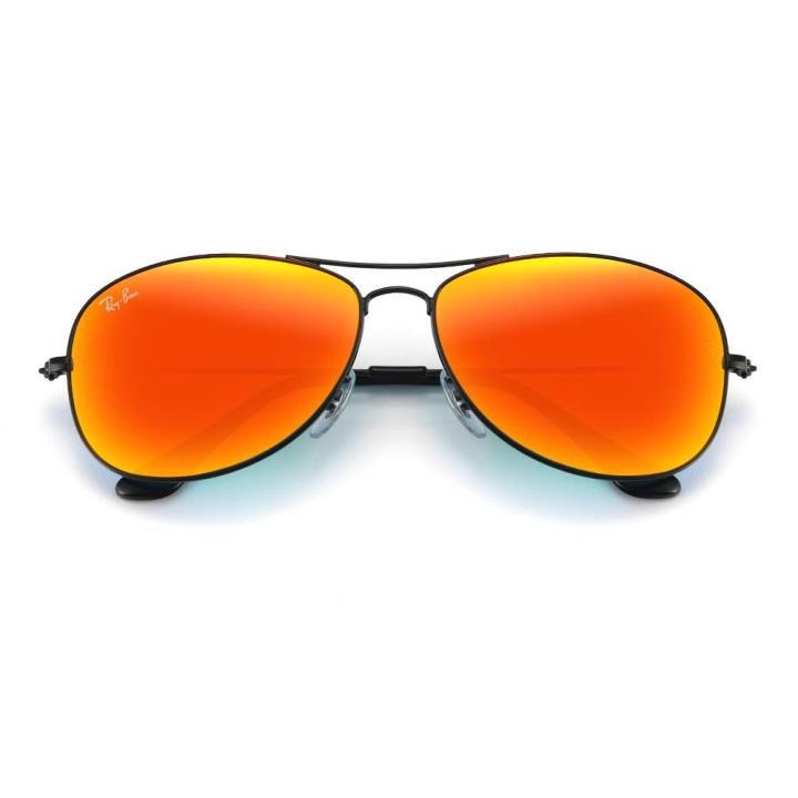 RAY BAN雷朋太阳眼镜-黑框橘色片(ORB3362 002/4W59)