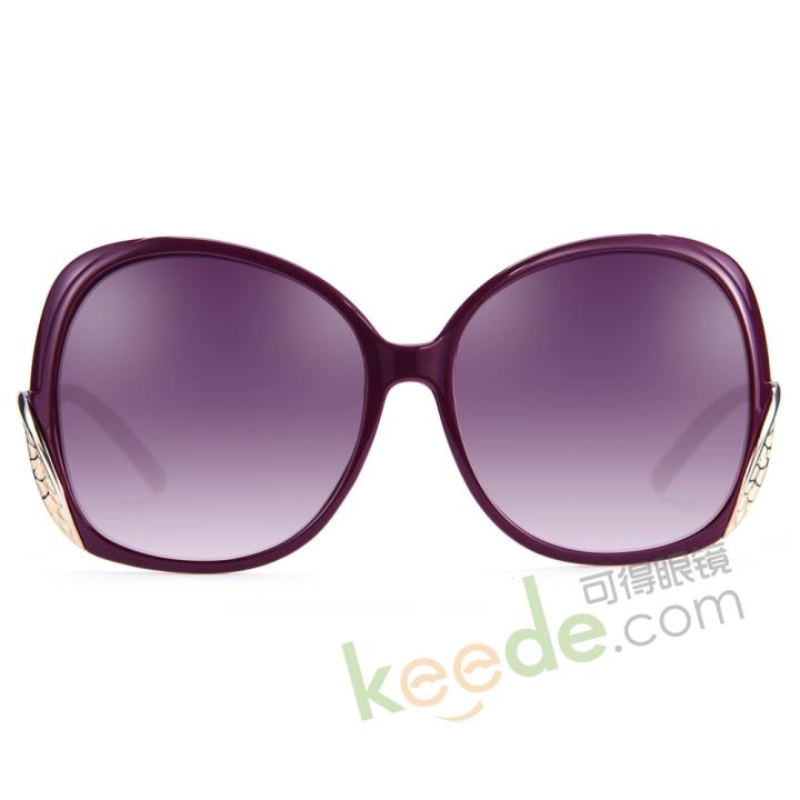 HAN时尚防紫外线太阳镜HDS2608-C5 紫红色