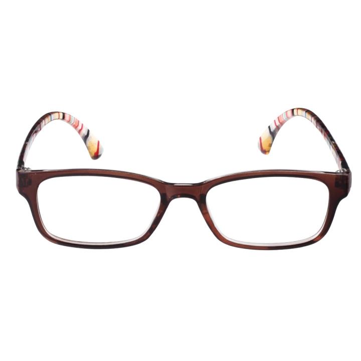 EYELUCY TR90记忆板材眼镜架DS030-棕色