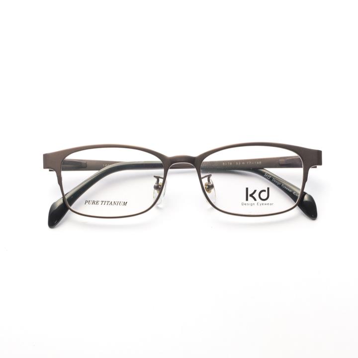 KD设计师金属(纯钛/β钛)框架眼镜8178 咖啡色