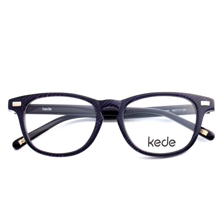 Kede时尚光学眼镜架Ke1439-F08  网格紫色