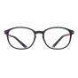 HAN橡胶钛时尚光学眼镜架-黑紫(6012-C3 )