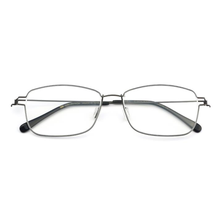 HAN COLLECTION不锈钢光学眼镜架-枪色(HN43013 C1)