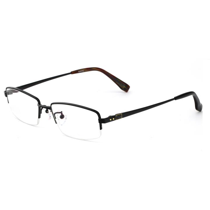 HAN纯钛光学眼镜架J81368-C4哑黑色