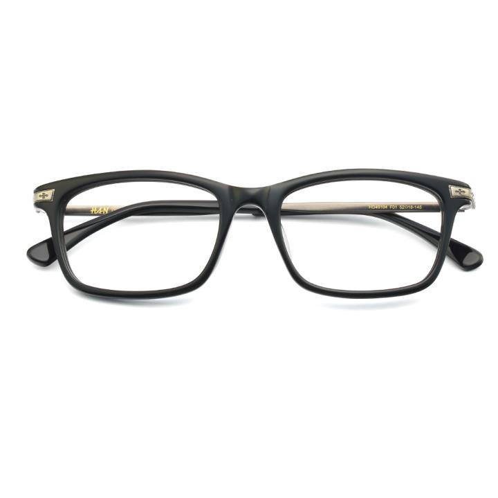 HAN时尚光学眼镜架HD49104-F01经典纯黑