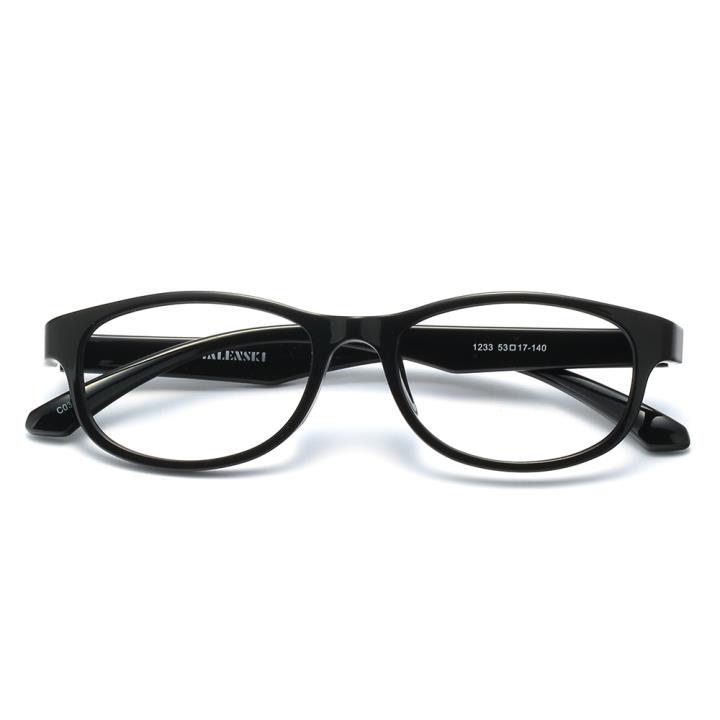 沃兰世奇板材眼镜架-亮黑(1233-C3)