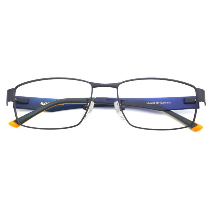 HAN纯钛光学眼镜架HD49102-F07哑蓝