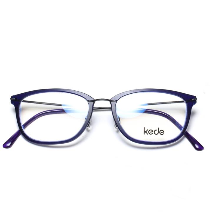 Kede时尚光学眼镜架Ke1452-F08 蓝紫