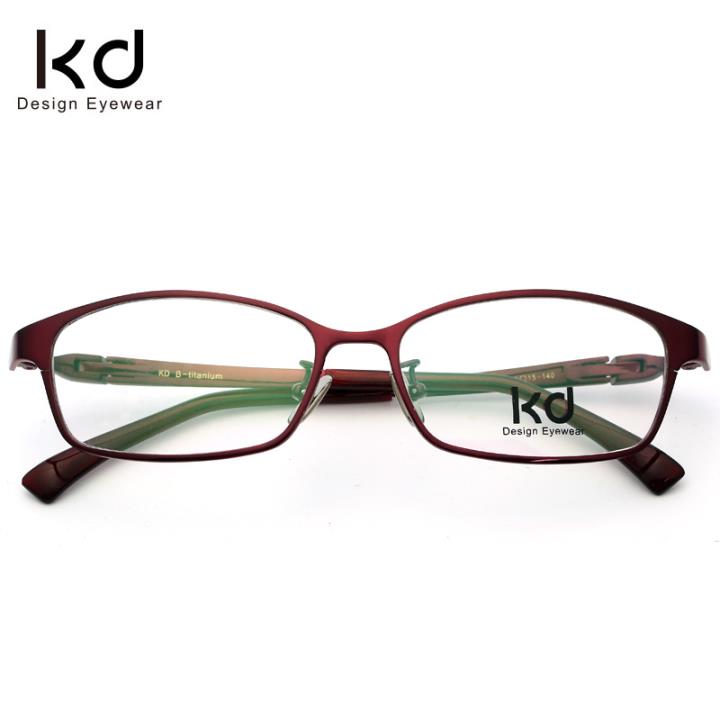 KD时尚光学眼镜架KD1907-F06红