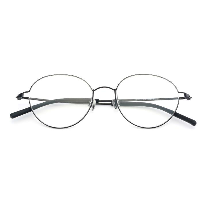 HAN金属光学眼镜架-哑黑(HD49217-F01)