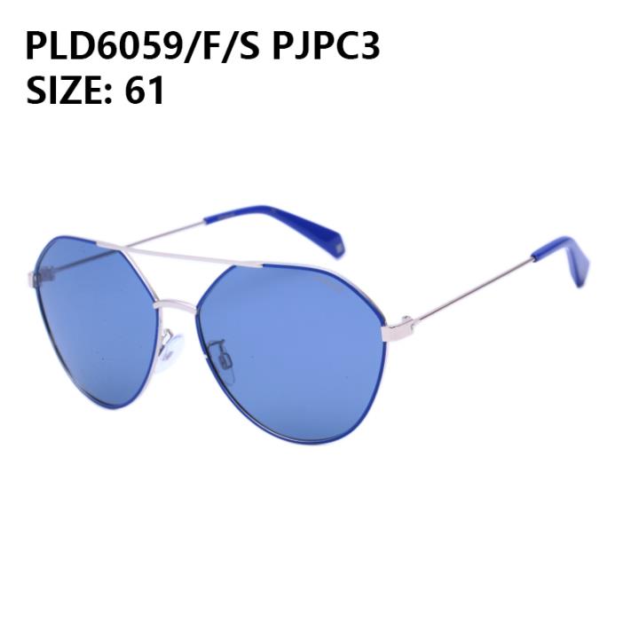 Polaroid/宝丽来太阳眼镜PLD6059/F/S PJPC3 银框蓝色片