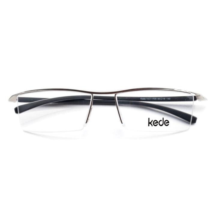 Kede时尚光学眼镜架Ke1421-F09  银色