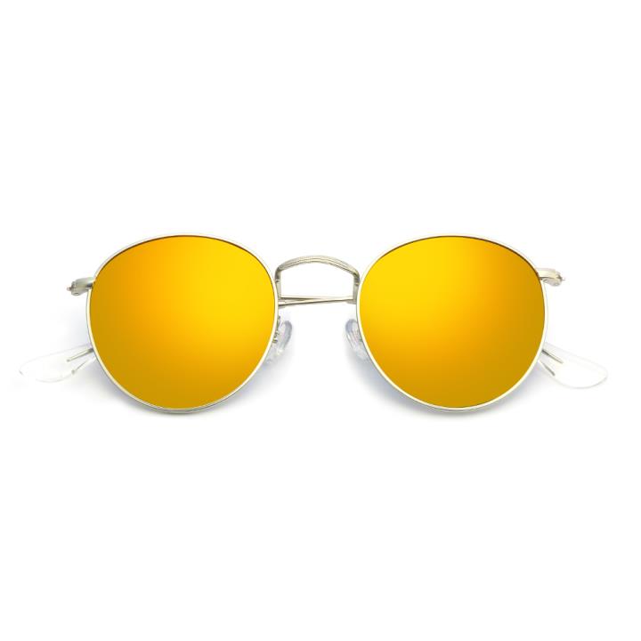 HAN RAZR-X9不锈钢偏光太阳眼镜-银框橘片(HN53000 C3)