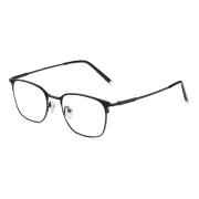 HAN纯钛时尚光学眼镜架-质感哑黑(HD49145-F01)