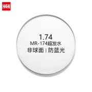 HAN 1.74 非球面MR-174超发水防蓝光树脂镜片(无框专用)