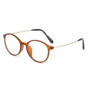 HAN塑钢时尚光学眼镜架-哑棕色(HD4881-F04)
