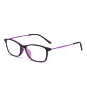 HAN 橡胶钛时尚光学眼镜架-黑紫(6006-C5)