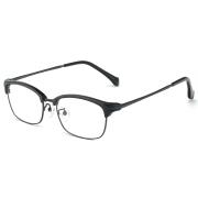HAN合金PC光学眼镜架-经典亮黑(HN49378-C01)