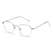 HAN TITANIUM纯钛光学眼镜架HN41040M C3银色（钛鼻托硅胶鼻托随机发货）