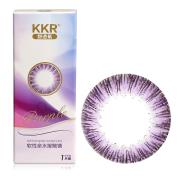 KKR 舒透氧彩色隐形眼镜半年抛1片装-轻羽自然（紫色）