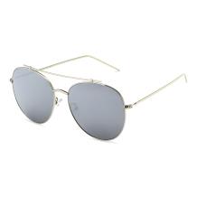 HAN SUNGLASSES不锈钢防UV太阳眼镜-银框银色片(HN52017L C2)