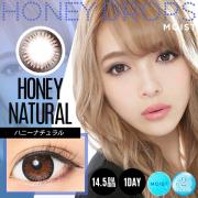 honey drops moist 1day日抛彩色隐形眼镜10片装HONEY NATURAL(海淘)