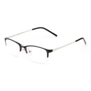 HAN MEGA-TR钛塑不锈钢光学眼镜架-经典亮黑(HD49203-F01)