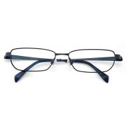 HAN纯钛光学眼镜架D81442-C5哑蓝色