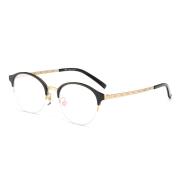 HAN纯钛板材光学眼镜架-经典亮黑(5404-C3)