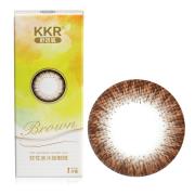 KKR 舒透氧彩色隐形眼镜半年抛1片装-纯然星动（棕色）