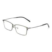 HAN纯钛光学眼镜架-低调枪色(HN49385-C02)