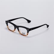 KD时尚光学眼镜架KD1527-C3  上黑色+下咖啡色